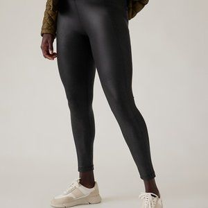 Athleta Delancy Gleam Tight in black.  Size M (runs large)